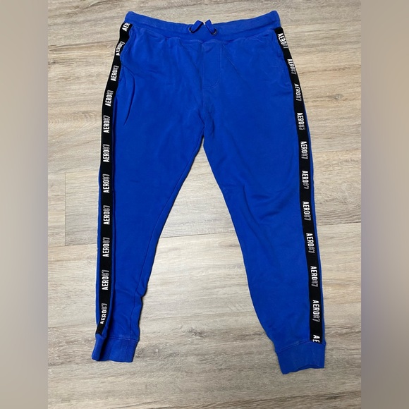 Aéropostale Aero Royal Blue Sweatpants Joggers Size Medium - Picture 1 of 5